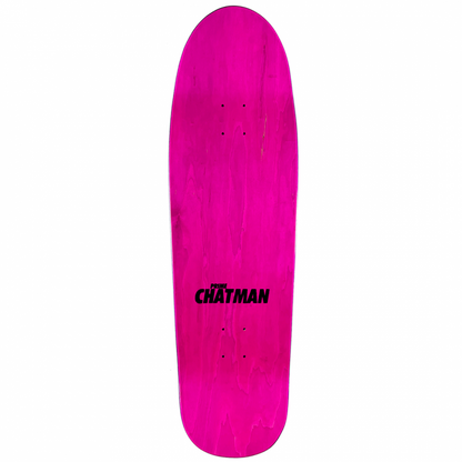 Prime Ron Chatman Hendrix Flocked Pink Stain Skateboard Deck 9.875”