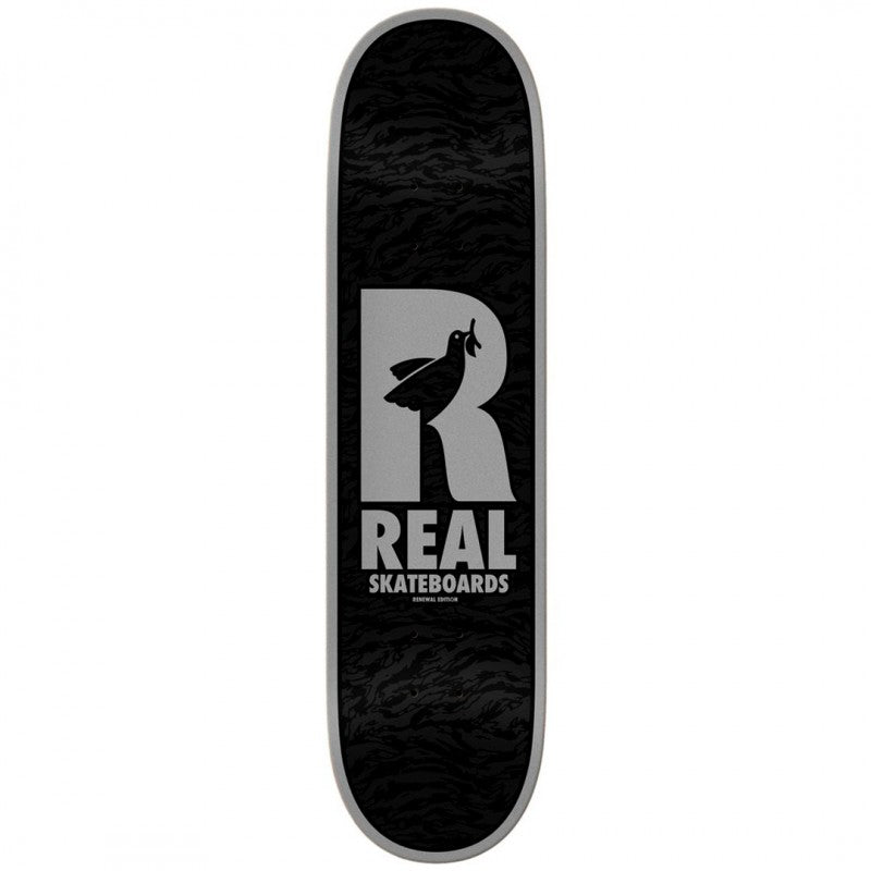 Real Renewal Doves Black Skateboard Deck 8.25"