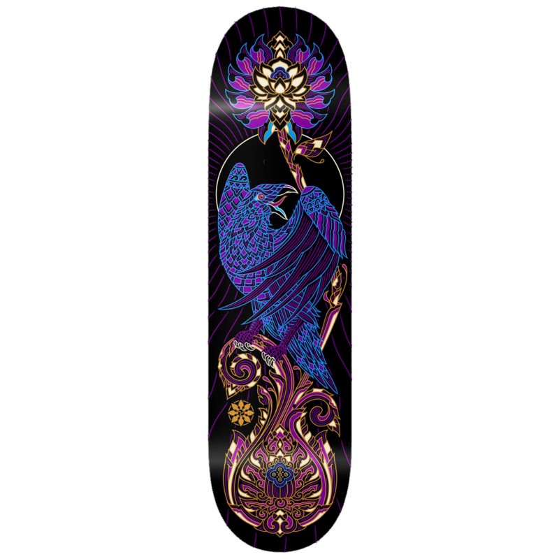 Technê Birds Of Prey 2 Raven Skateboard Deck 8.0"