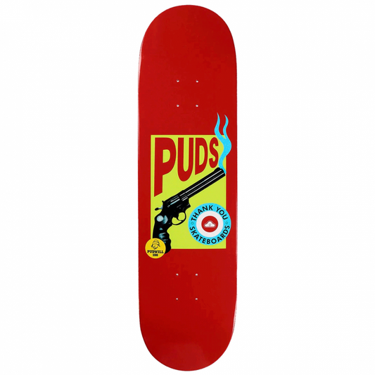 Thank You Torey Pudwill Pudskowski Red Skateboard Deck 8.625"