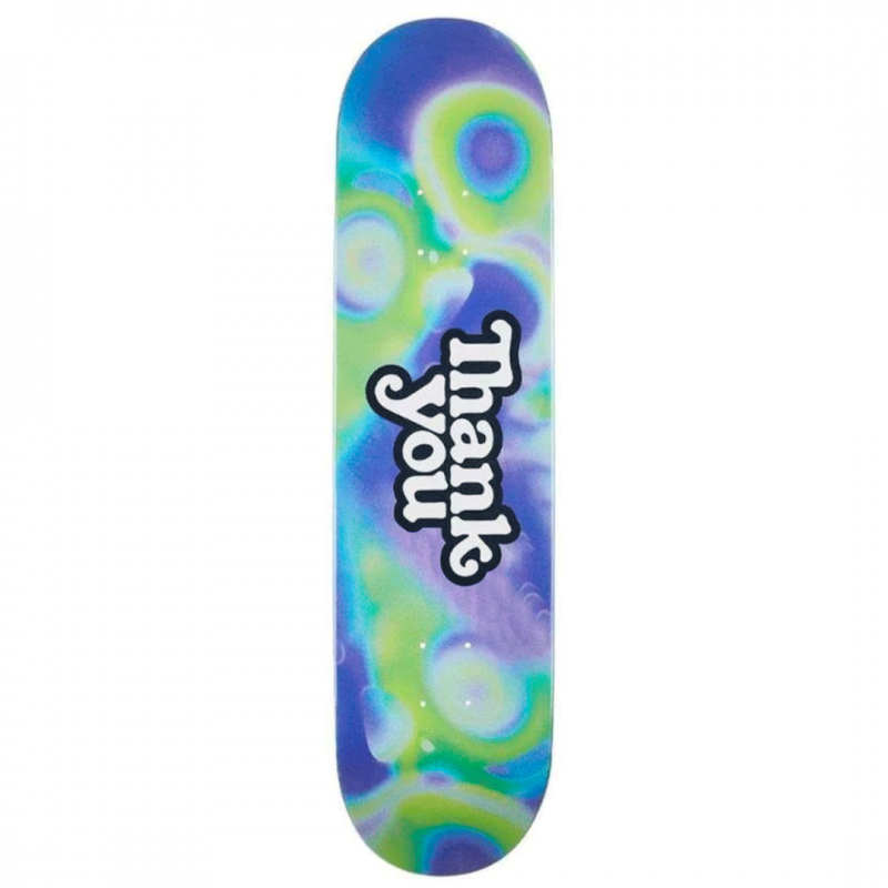 Thank You Warped Logo Skateboard Deck 8.38"