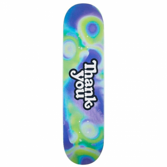 Thank You Warped Logo Skateboard Deck 8.0"