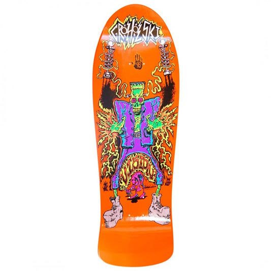 Vision Groholski Frankenstein Orange Skateboard Deck 10.25"