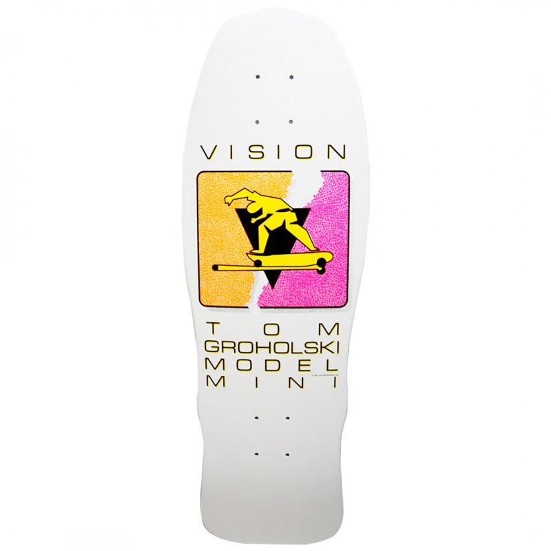 Vision Groholski Mini Hurricane White Skateboard Deck 9.5"