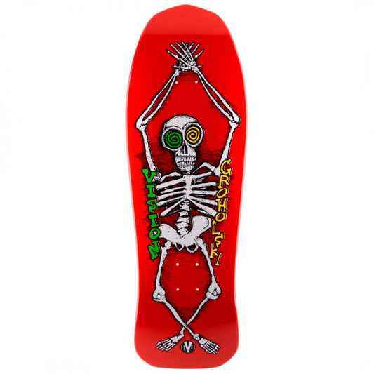 Vision Groholski Skeleton Red Skateboard Deck 10.25"