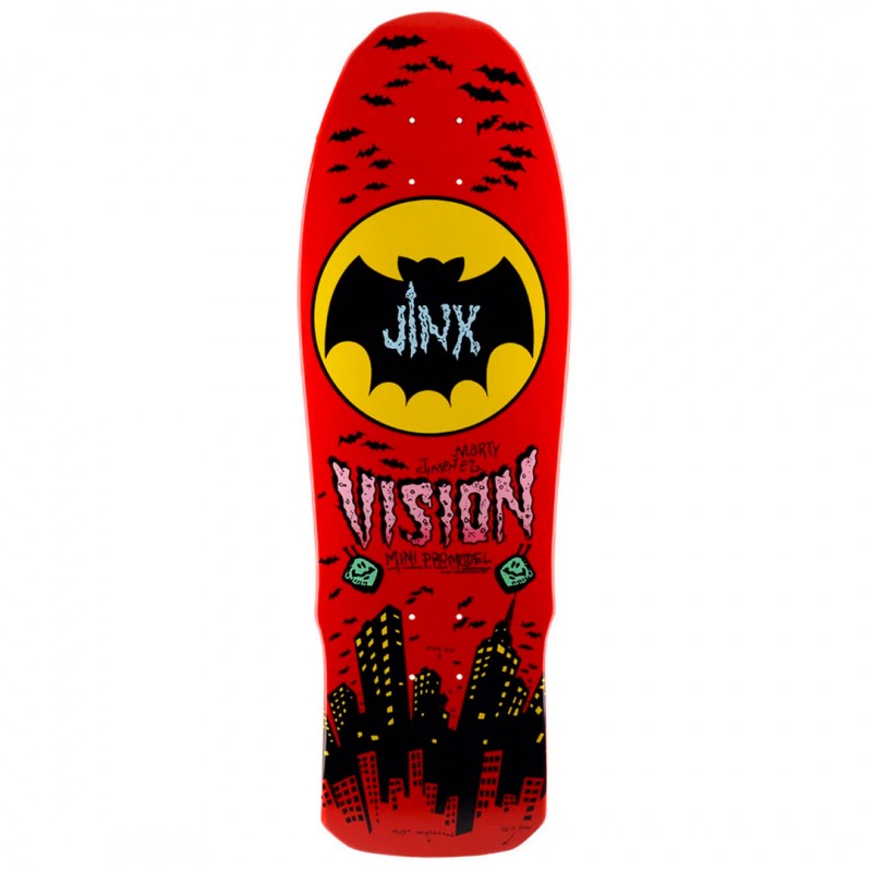 Vision Jinx Mini Red Skateboard Deck 9.5"