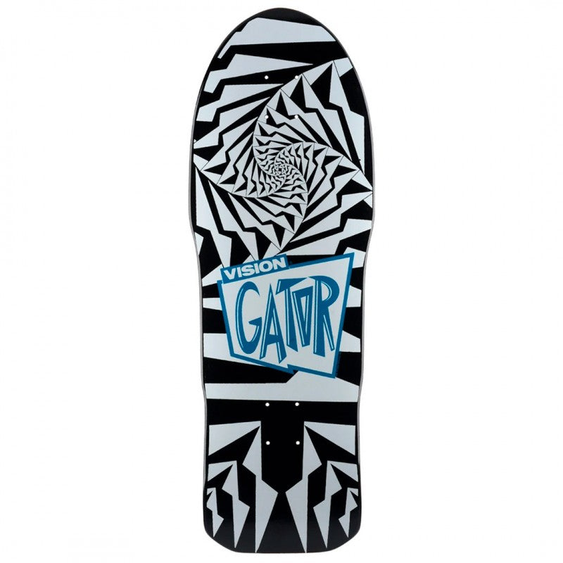 Vision Mark Rogowski "Gator" Black White Skateboard Deck 10.25"