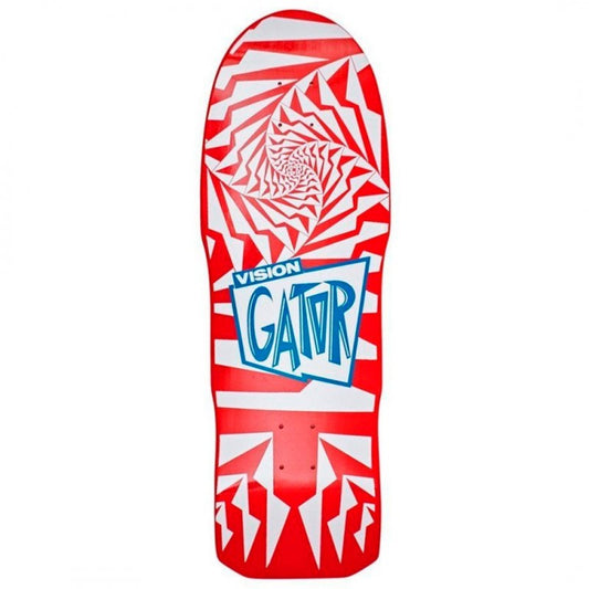 Vision Mark Rogowski "Gator" Red White Skateboard Deck 10.25"