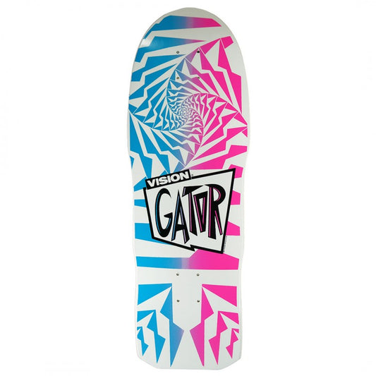 Vision Mark Rogowski "Gator" White Fade Skateboard Deck 10.25"