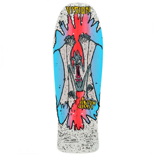 Vision Original Jinx White Red Skateboard Deck 9.75"