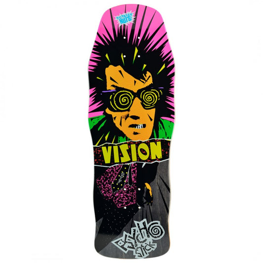 Vision Original Psycho Stick Black Stain Skateboard Deck 10"