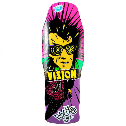 Vision Original Psycho Stick Purple Skateboard Deck 10"