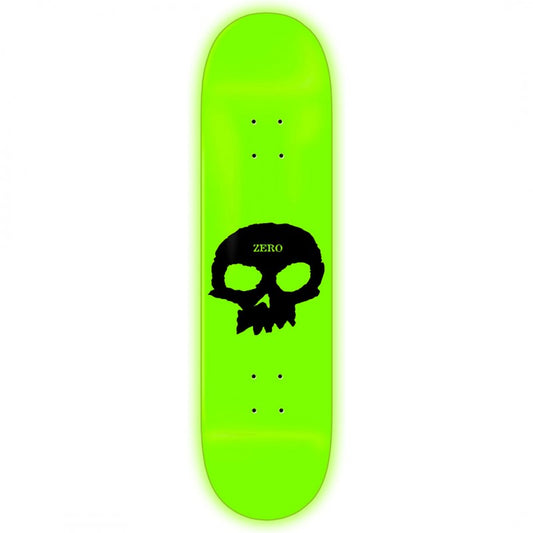 Zero GITD Single Skull R7 Skateboard Deck 8.25"