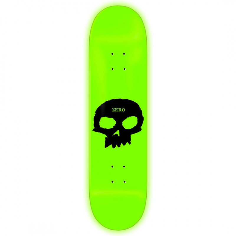 Zero GITD Single Skull R7 Skateboard Deck 8.5"