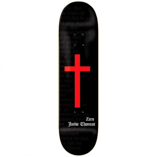 Zero Jamie Thomas Cross Black Red Skateboard Deck 8.25"