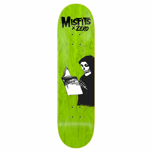 Zero x Misfits Ghost Stories Green R7 Skateboard Deck 8.25"