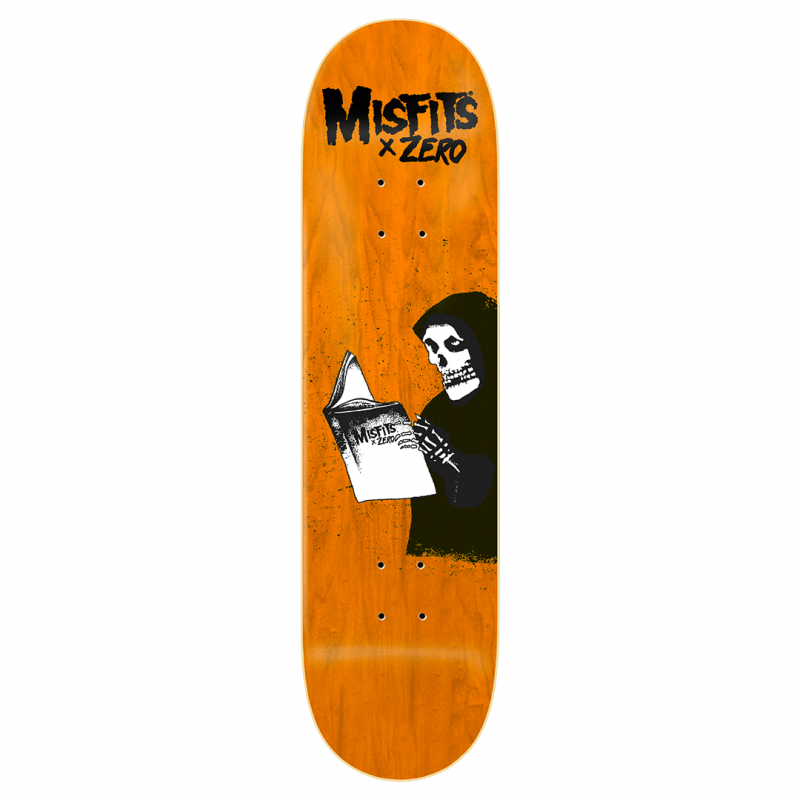 Zero x Misfits Ghost Stories Orange R7 Skateboard Deck 8.25"