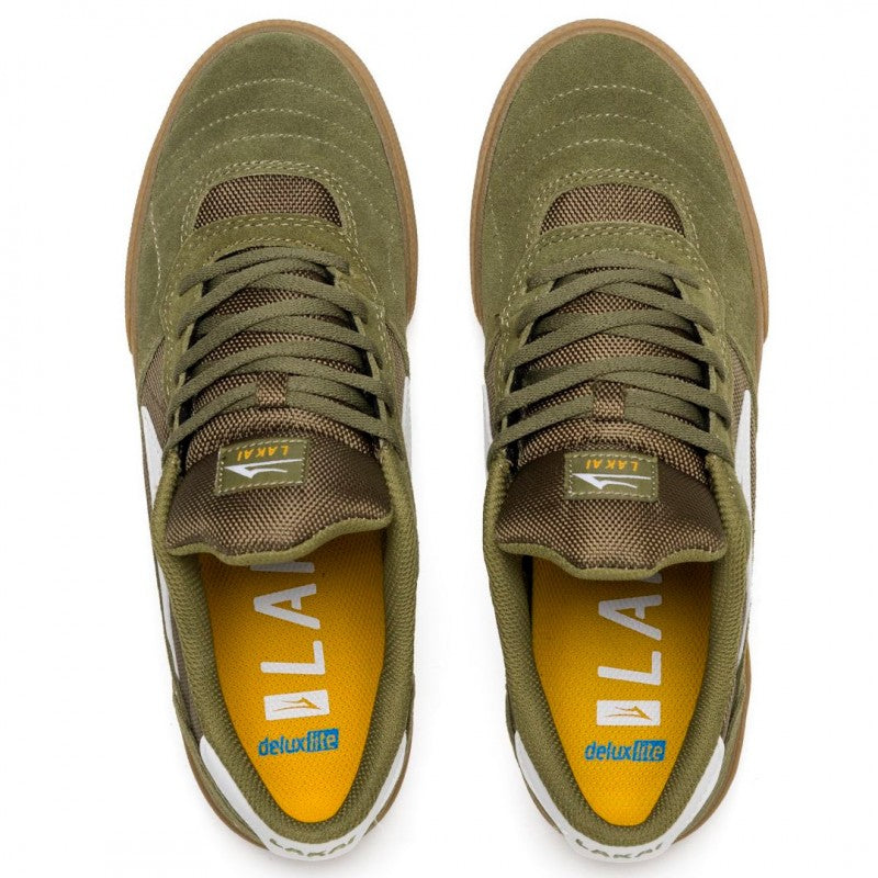 Lakai Cambridge Suede Military Green Sneakers