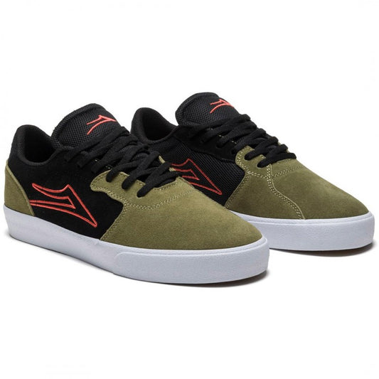 Lakai Cardiff Suede Shoes Military Green/Black