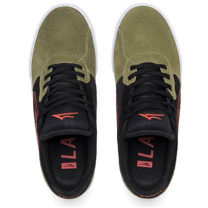 Lakai Cardiff Suede Shoes Military Green/Black