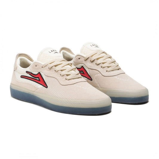 Lakai Essex Suede Sneakers White/Red