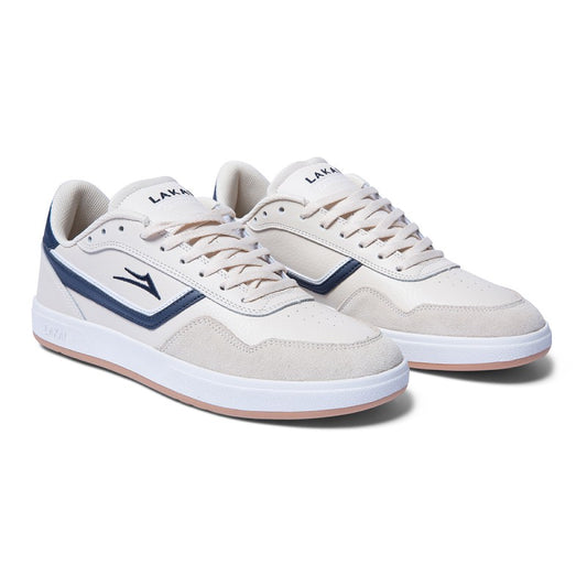 Lakai Terrace Sneakers - Cream/Navy Suede