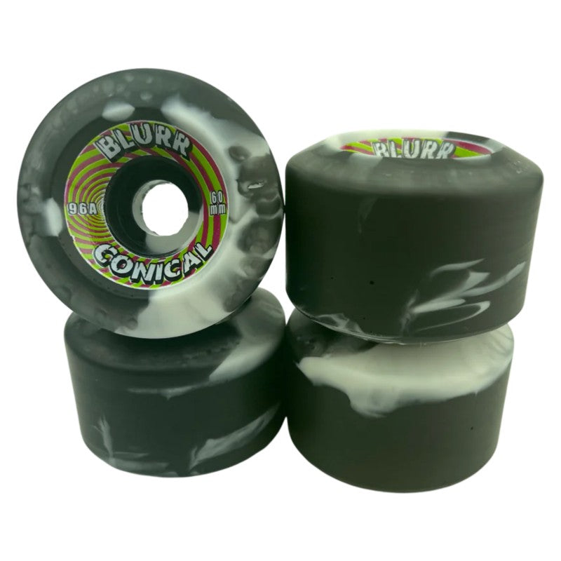 Vision Swirl Blurr Conicals White/Black Wheels 60MM 96A