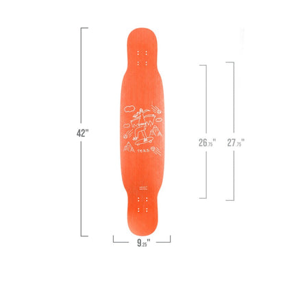 Zenit Tero 2 Longboard Deck 42"