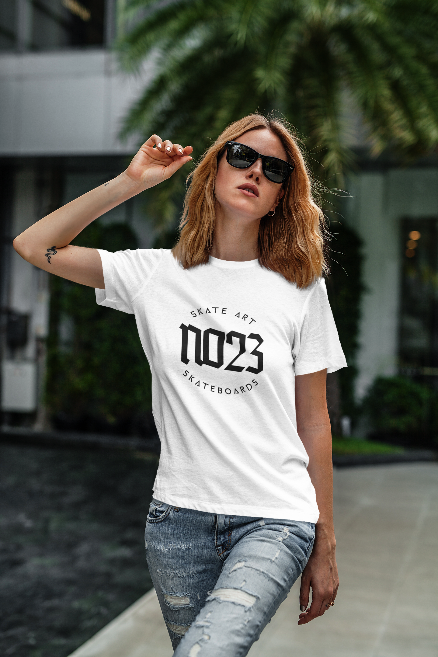 NO23 Logo T-Shirt Branco